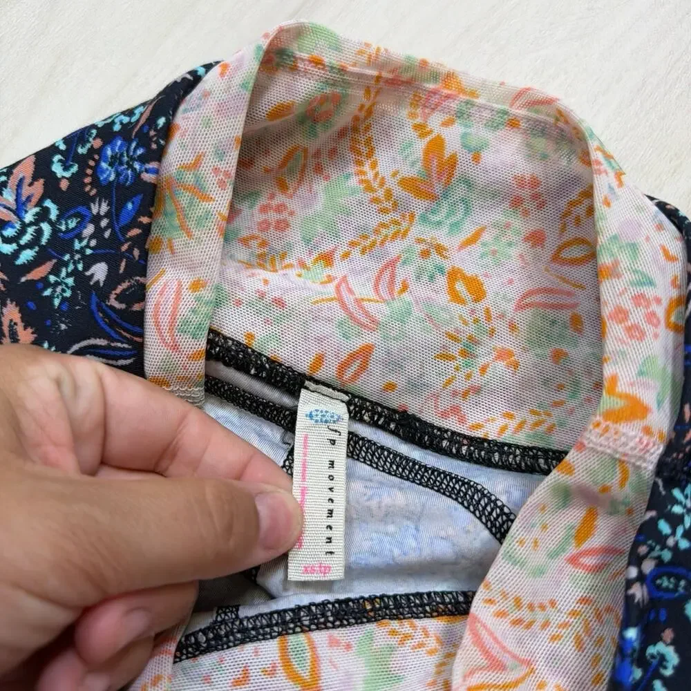 FP Movement Lose Your Marbles High Rise Cropped Floral Leggings Size XS